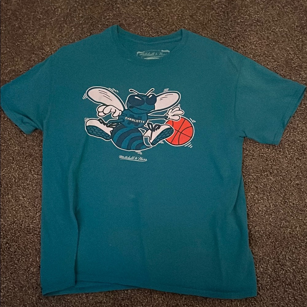 Mitchell & Ness Teal Graphic Tee